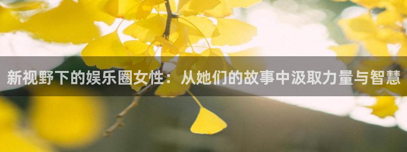 one游戏体育平台：新视野下的娱乐圈女性：从她们的故事中汲取力量与智慧