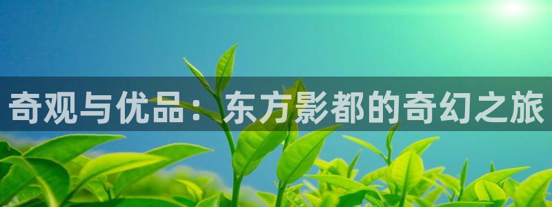 one游戏官网：奇观与优品：东方影都的奇幻之旅